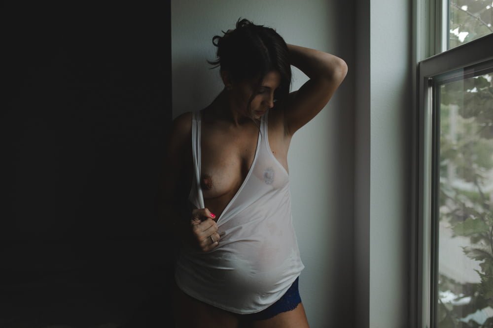 Stunning Pregnant Brunette - Leaked Boudoir #DlW7zCwS